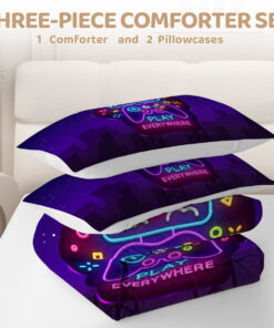 Sleepwish Gaming Comforter Set for Boys, 3-Piece Joystick Kids Bedding Sets Twin Size - Image 13