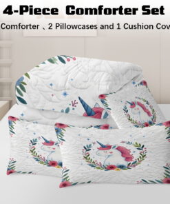 Sleepwish Kids Bedding Set 4 Pieces Super Soft Black Unicorn Twin Comforter Set for Girls - Image 21
