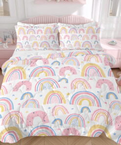 Sleepwish Kids Comforter Set, 3-Piece Red Blue Tie Dye Bedding Sets for Girls Twin - Image 12