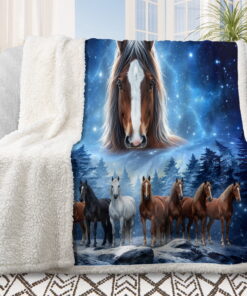Sleepwish Flannel Fleece Blanket, Horse Blanket Brown Blanket Throws for Couch Sofa, 50x60" - Image 18