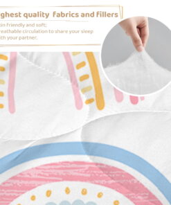 Sleepwish Kids Comforter Set, 3-Piece Red Blue Tie Dye Bedding Sets for Girls Twin - Image 14