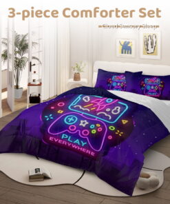 Sleepwish Gaming Comforter Set for Boys, 3-Piece Joystick Kids Bedding Sets Twin Size - Image 14